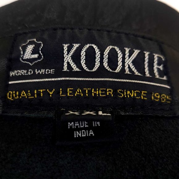 Kookie Leather Vest 2 Pocket Snaps - Picture 8 of 14